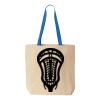 Natural Tote with Contrast-Color Handles Thumbnail