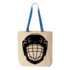 Natural Tote with Contrast-Color Handles Thumbnail
