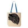 Natural Tote with Contrast-Color Handles Thumbnail