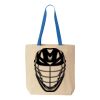 Natural Tote with Contrast-Color Handles Thumbnail