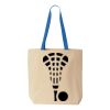 Natural Tote with Contrast-Color Handles Thumbnail