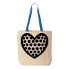 Natural Tote with Contrast-Color Handles Thumbnail