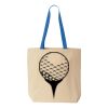 Natural Tote with Contrast-Color Handles Thumbnail