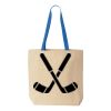 Natural Tote with Contrast-Color Handles Thumbnail