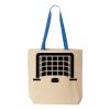 Natural Tote with Contrast-Color Handles Thumbnail
