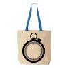 Natural Tote with Contrast-Color Handles Thumbnail