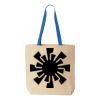 Natural Tote with Contrast-Color Handles Thumbnail
