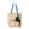 Natural Tote with Contrast-Color Handles Thumbnail