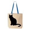 Natural Tote with Contrast-Color Handles Thumbnail