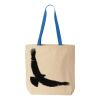 Natural Tote with Contrast-Color Handles Thumbnail