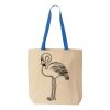 Natural Tote with Contrast-Color Handles Thumbnail