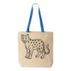 Natural Tote with Contrast-Color Handles Thumbnail