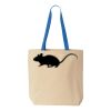 Natural Tote with Contrast-Color Handles Thumbnail