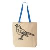 Natural Tote with Contrast-Color Handles Thumbnail