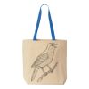 Natural Tote with Contrast-Color Handles Thumbnail