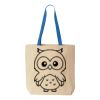 Natural Tote with Contrast-Color Handles Thumbnail