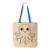 Natural Tote with Contrast-Color Handles Thumbnail