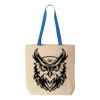 Natural Tote with Contrast-Color Handles Thumbnail