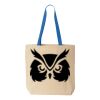 Natural Tote with Contrast-Color Handles Thumbnail