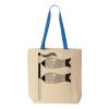 Natural Tote with Contrast-Color Handles Thumbnail