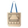 Natural Tote with Contrast-Color Handles Thumbnail