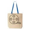 Natural Tote with Contrast-Color Handles Thumbnail