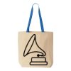 Natural Tote with Contrast-Color Handles Thumbnail