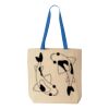 Natural Tote with Contrast-Color Handles Thumbnail