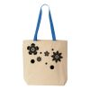 Natural Tote with Contrast-Color Handles Thumbnail