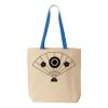 Natural Tote with Contrast-Color Handles Thumbnail