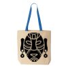 Natural Tote with Contrast-Color Handles Thumbnail