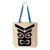 Natural Tote with Contrast-Color Handles Thumbnail