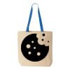 Natural Tote with Contrast-Color Handles Thumbnail