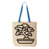 Natural Tote with Contrast-Color Handles Thumbnail