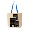 Natural Tote with Contrast-Color Handles Thumbnail