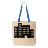 Natural Tote with Contrast-Color Handles Thumbnail