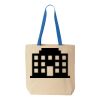 Natural Tote with Contrast-Color Handles Thumbnail