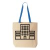 Natural Tote with Contrast-Color Handles Thumbnail
