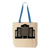 Natural Tote with Contrast-Color Handles Thumbnail