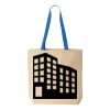 Natural Tote with Contrast-Color Handles Thumbnail