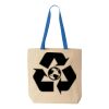 Natural Tote with Contrast-Color Handles Thumbnail