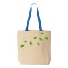 Natural Tote with Contrast-Color Handles Thumbnail