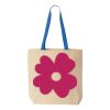 Natural Tote with Contrast-Color Handles Thumbnail