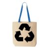 Natural Tote with Contrast-Color Handles Thumbnail