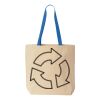 Natural Tote with Contrast-Color Handles Thumbnail
