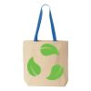 Natural Tote with Contrast-Color Handles Thumbnail