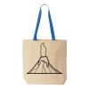 Natural Tote with Contrast-Color Handles Thumbnail