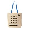 Natural Tote with Contrast-Color Handles Thumbnail