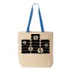 Natural Tote with Contrast-Color Handles Thumbnail