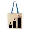 Natural Tote with Contrast-Color Handles Thumbnail